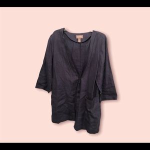 Chico’s Size 2 100% Linen Jacket